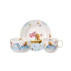 Villeroy & Boch Otroška jedilna garnitura iz porcelana HAPPY AS A BEAR 3 kom