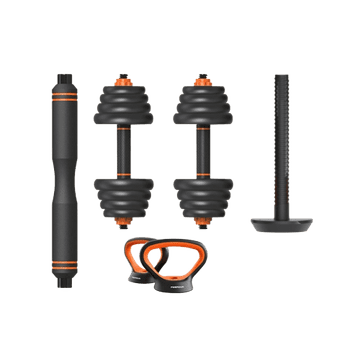 Xiaomi Komplet 2 uteži (dumbbell), 2 kettlebell uteži in 1 palice za uteži, 30 KG