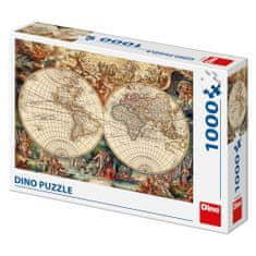 Dino Zgodovinska karta 1000 Puzzle