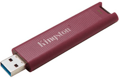 Kingston DT Max USB disk, 1 TB, 3.2 Gen2, 1000/900MB/s, kovinski, drsni priključek, rdeč (DTMAXA/1TB)