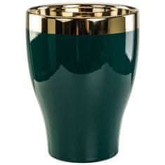 botle Zelena steklenica Glamour cvetlični lonec 13 x 17,5 cm