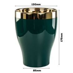botle Zelena steklenica Glamour cvetlični lonec 13 x 17,5 cm