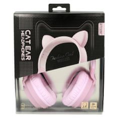 Gjby brezžične otroške naglavne slušalke CATEAR CA-028, roza