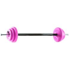 Gymstick Set za dvigovanje uteži, 20kg,roza