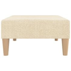 Greatstore Stolček za noge krem 78x56x32 cm blago