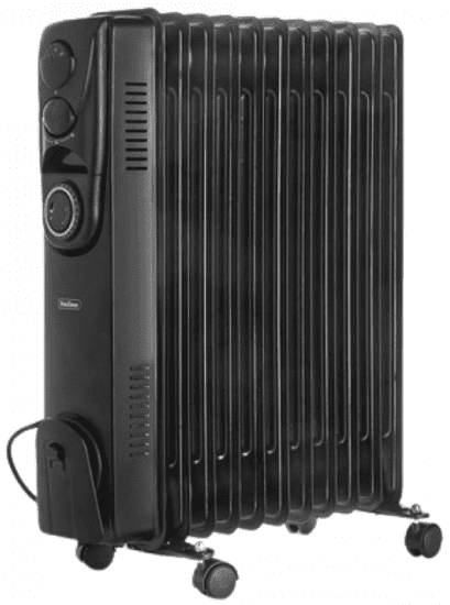 VonHaus oljni radiator, 11 reber, 2500 W, črn (2500645)