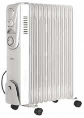 VonHaus oljni radiator, 11 reber, 2500 W, bel (2500657)