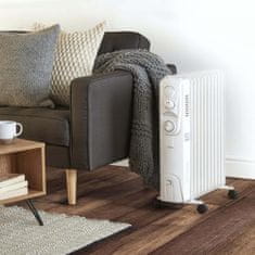 VonHaus oljni radiator, 11 reber, 2500 W, bel (2500657) - rabljeno