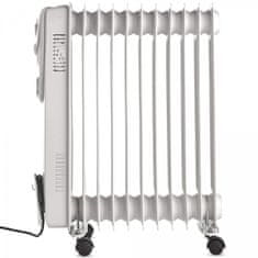 VonHaus oljni radiator, 11 reber, 2500 W, bel (2500657)