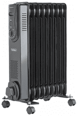 VonHaus oljni radiator, 9 reber, 2000 W, črn (2514060)