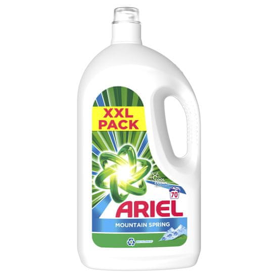 Ariel tekoči detergent Mountain Spring, 3.85 l, 70 pranj