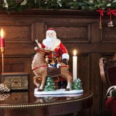 Villeroy & Boch Božični svečnik BOŽIČNE IGRAČE SPOMIN Božiček z jelenčki
