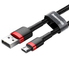 BASEUS Kabel USB-Mikro USB Cafule 2A 3 m (črno-rdeč)