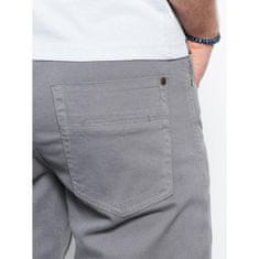 OMBRE Moške hlače KELSEY sive barve MDN22000 L