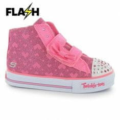 Skechers - Utripaj Prsti na nogah Naključno Dojenček Girls Superge - Roza - C6 (23)