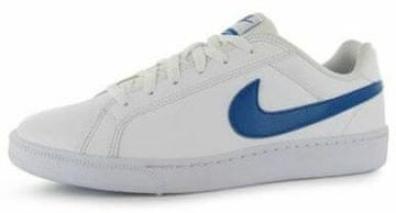 Nike - Veličastno Usnje Moški trenerji - Bela/modra - 6