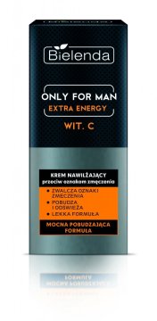 shumee Bielenda Only for Man Extra Energy vlažilna krema proti znakom utrujenosti 50 ml