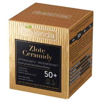 Bielenda Prof. Bielenda krema proti gubam z zlatimi ceramidi za lifting in regeneracijo 50+ za dan in noč 50 ml