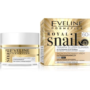 Eveline Royal Snail 60+ koncentrirana ultra obnovitvena dnevna in nočna krema 50 ml