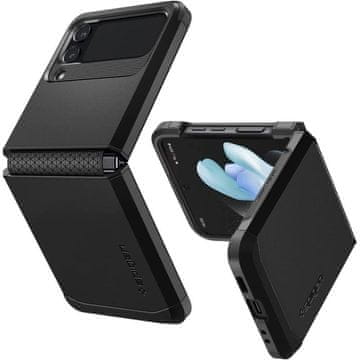 Spigen TOUGH ARMOR GALAXY Z FLIP 4 BLACK OVITEK ZA TELEFON