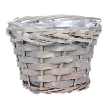 Autronic Okrasna pletena embalaža s plastiko, siva barva OC3764-GREY