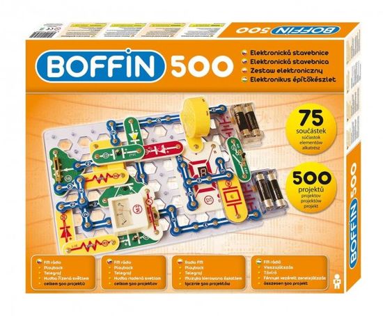 Boffin 500 elektronski gradbeni set 500 projektov na baterije