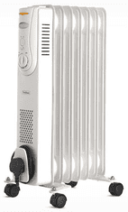 VonHaus oljni radiator, 7 reber, 1500 W, bel (2514046)