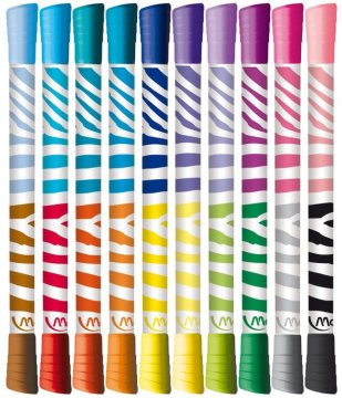 shumee MAPED Colorpeps DUO flomastri, 10 kosov, dvojni - 20 barv