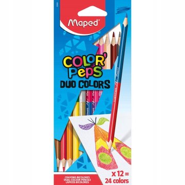 shumee MAPED Colorpeps Duo 12=24 barvnih svinčnikov