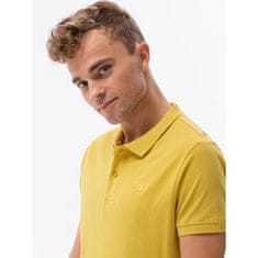 OMBRE Moška enobarvna polo majica VAL rumena MDN18323 S