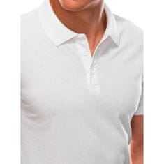 Edoti Moška enobarvna polo majica PACEY bela MDN107886 M