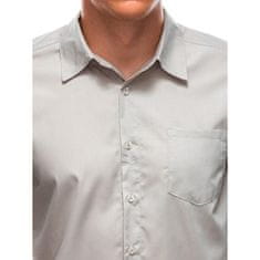 Edoti Moška polo majica z dolgimi rokavi ASAPH siva MDN119636 XL