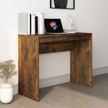 Vidaxl vidaXL Pisalna miza, dimljen hrast, 90x40x72 cm, material na osnovi lesa