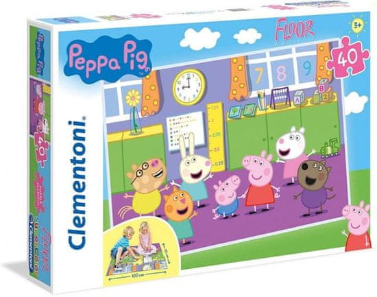 Clementoni Puzzle Supercolor Peppa Pig Floor / 40 kosov