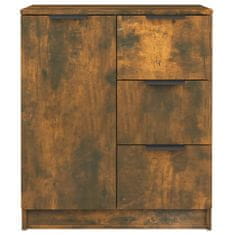 Vidaxl Komoda 2 kosa dimljen hrast 60x30x70 cm konstruiran les