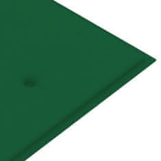 Vidaxl Blazina za vrtno klop zelena 180x50x3 cm oxford tkanina