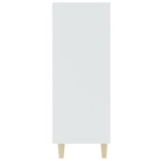 Vidaxl Komoda bela 69,5x32,5x90 cm konstruiran les