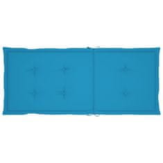 Vidaxl Blazine za vrtne stole 4 kosi modre 120x50x3 cm blago