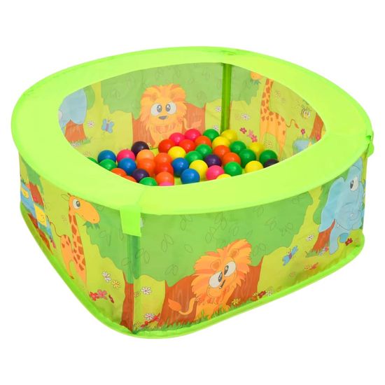 Vidaxl Bazen s 300 žogicami otroški 75x75x32 cm