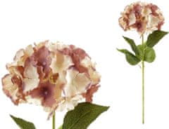 Autronic Hortenzija, barva rjavo-bež. Umetna roža. KN5155-BRN