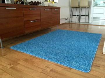 eoshop Kos preproge Barva košata modra (Varianta: 67 cm okrogla)