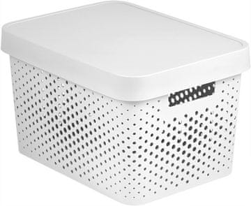 eoshop Škatla INFINITY DOTS 17L - Bela
