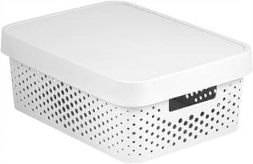 eoshop Škatla INFINITY DOTS 11L - Bela