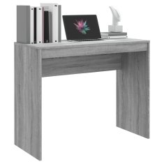 Vidaxl Pisalna miza siva sonoma 90x40x72 cm konstruiran les