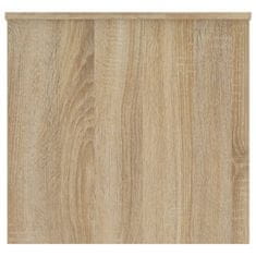Vidaxl Klubska mizica sonoma hrast 102x55,5x52,5 cm konstruiran les