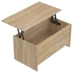 Vidaxl Klubska mizica sonoma hrast 102x55,5x52,5 cm konstruiran les