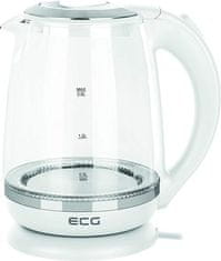 ECG Električni kuhalnik ECG RK 2020 White Glass