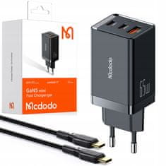 Mcdodo MCDODO HITRO POLNILNO NAPAJANJE 3X USB-C PD USB GAN 67W KABEL 2M