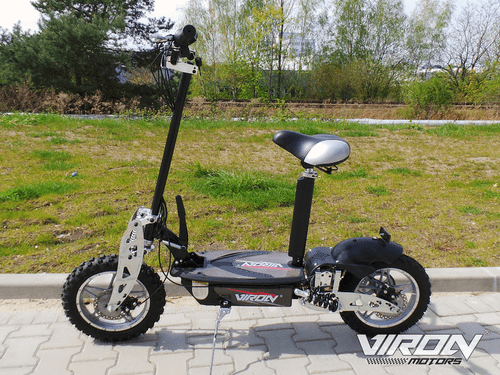 Viron E-skiro 1000W s sedežem, črn