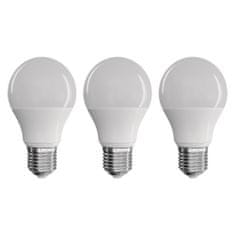 Emos LED Classic žarnica, A60, 9 W, E27 NW, nevtralno bela, 3 kosi